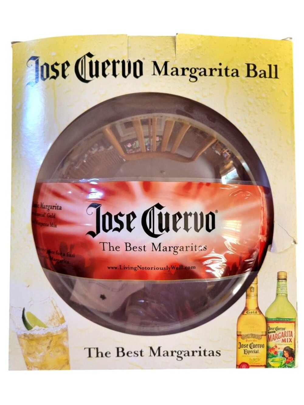 *NEW* Jose Cuervo Margarita Ball Cocktail Drink Server Dispenser Pump Party Ball